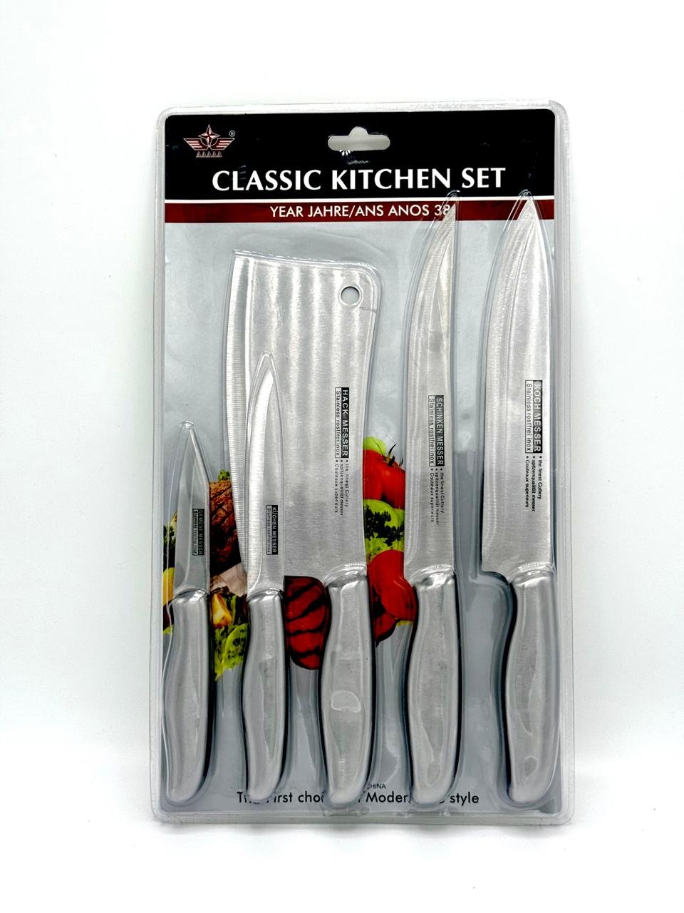 Classic Kitchen Knife Set (5 Pcs) - Image 2