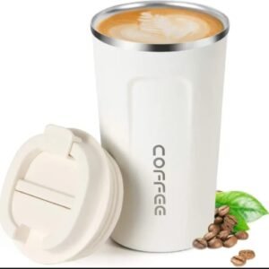White Coffee Mug with Lid