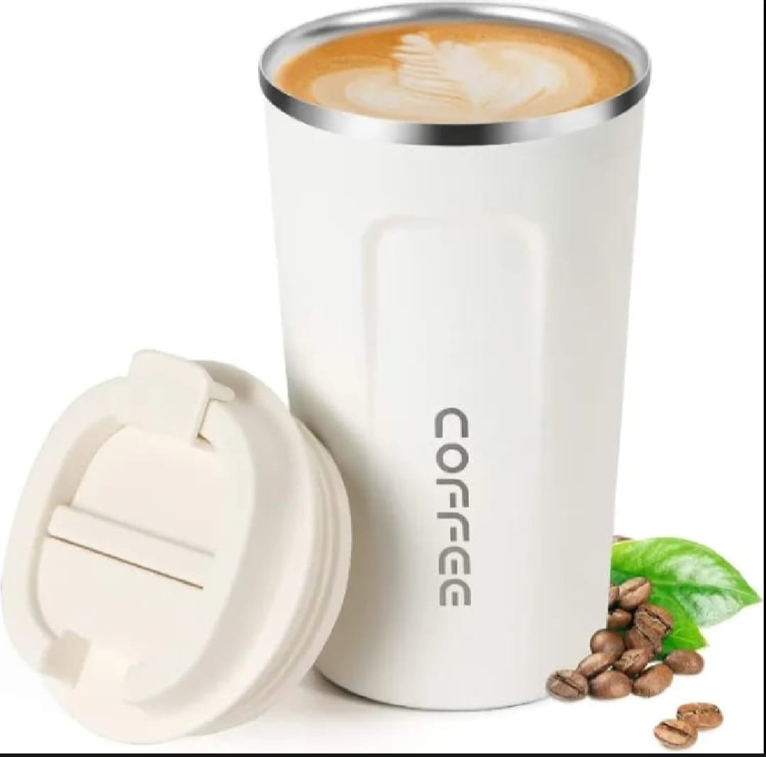 White Coffee Mug with Lid