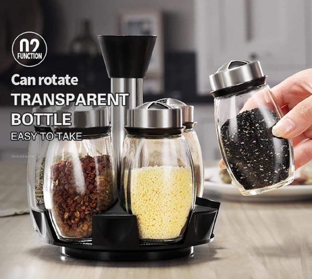 Rotating Spice Jar Set
